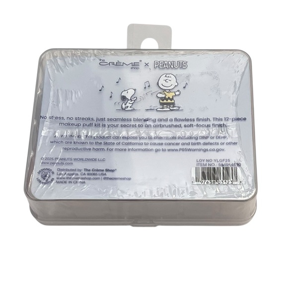 The Creme Shop x Peanuts 12 Piece Dozen Mini Puffs Set Makeup Blenders Snoopy - Picture 2 of 2